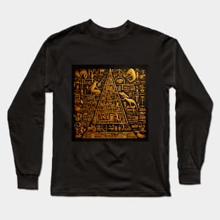 Gilded Secrets of the Pyramid Long Sleeve T-Shirt